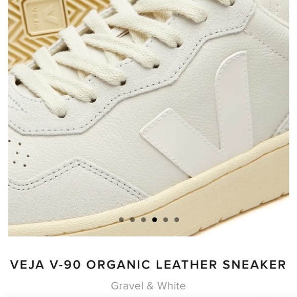 Organic leather Veja-90s (wrong size - your gain). Worn once - Picture 3 of 8